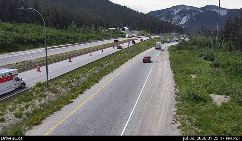 Zopkios Southbound — Hwy 5 southbound at Zopkios Rest Area, near Coquihalla Summit