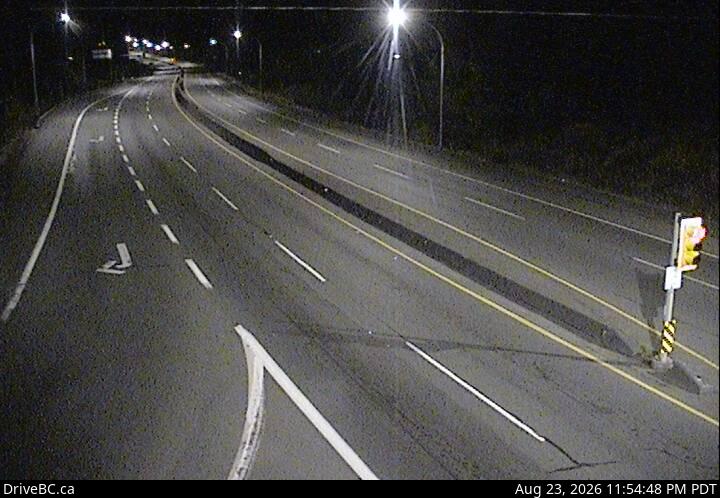 DriveBC webcam: Mill Bay — North on Highway 1 (Malahat)