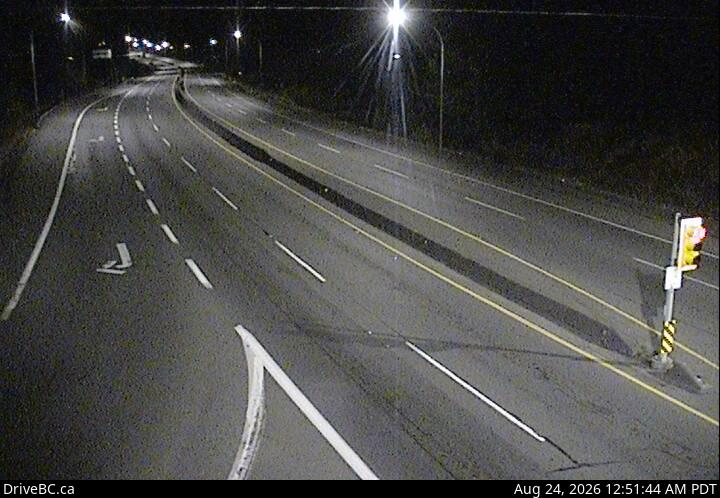 DriveBC webcam: Mill Bay — North on Highway 1 (Malahat)