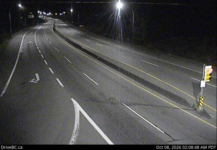 DriveBC webcam: Mill Bay — North on Highway 1 (Malahat)