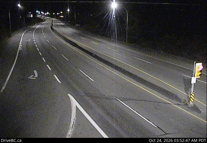 DriveBC webcam: Mill Bay — North on Highway 1 (Malahat)