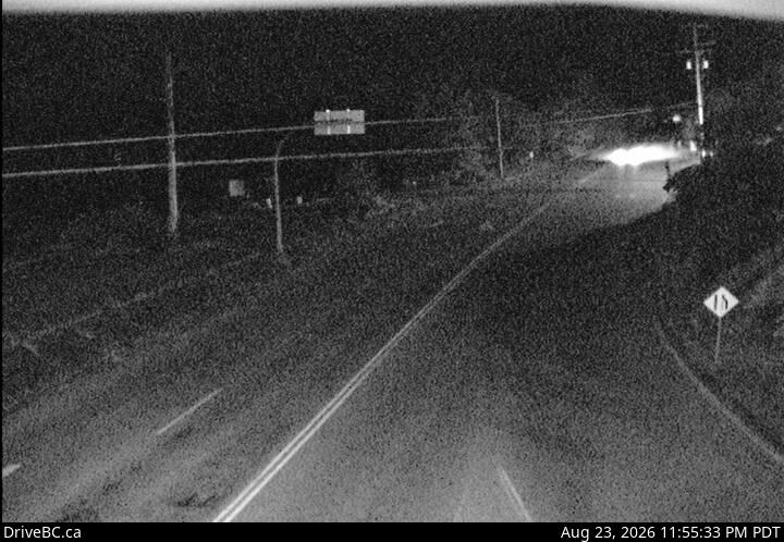 DriveBC webcam: Mill Bay — West on Highway 1 (Malahat)