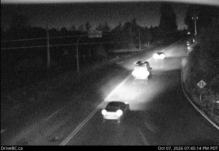 DriveBC webcam: Mill Bay — West on Highway 1 (Malahat)