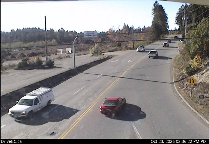 DriveBC webcam: Mill Bay — West on Highway 1 (Malahat)