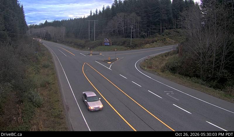 Hwy 19 at Port Alice Road