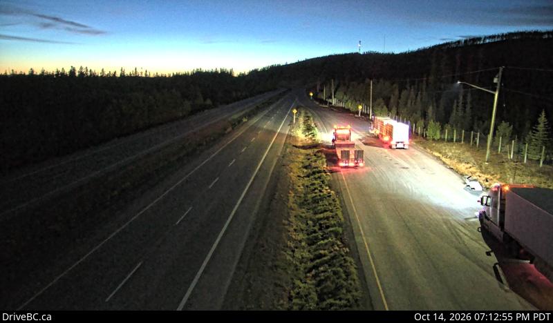 DriveBC webcam: Elkhart — Westbound on Highway 97C (Okanagan Connector)