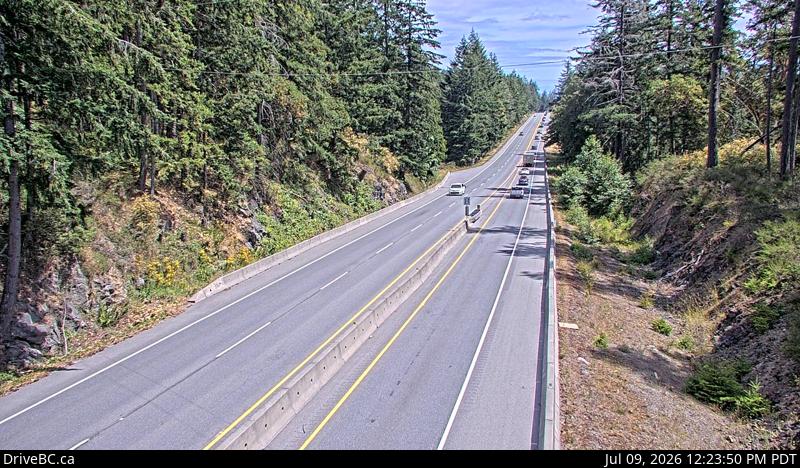 DriveBC webcam: Malahat Summit on Highway 1 (Malahat)