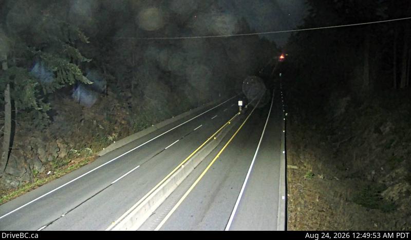 DriveBC webcam: Malahat Summit — North on Highway 1 (Malahat)