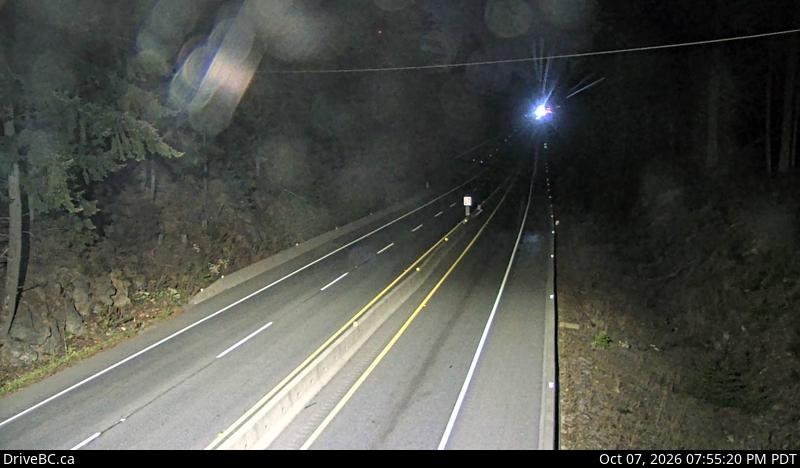 DriveBC webcam: Malahat Summit — North on Highway 1 (Malahat)