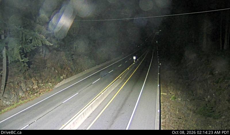 DriveBC webcam: Malahat Summit — North on Highway 1 (Malahat)