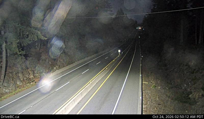 DriveBC webcam: Malahat Summit — North on Highway 1 (Malahat)