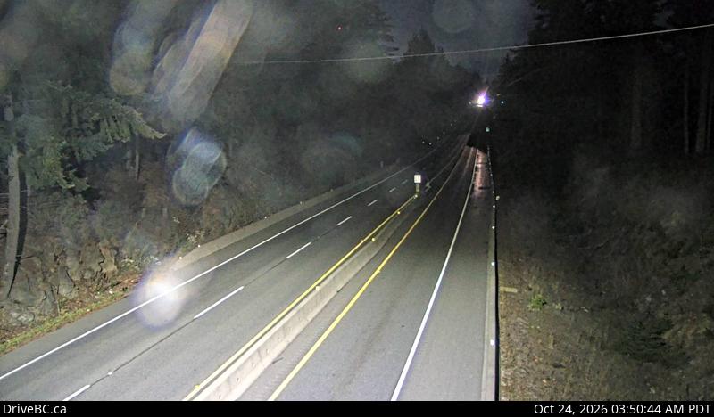 DriveBC webcam: Malahat Summit — North on Highway 1 (Malahat)