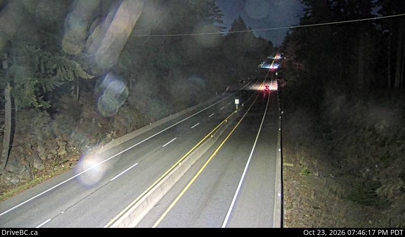 DriveBC webcam: Malahat Summit — North on Highway 1 (Malahat)