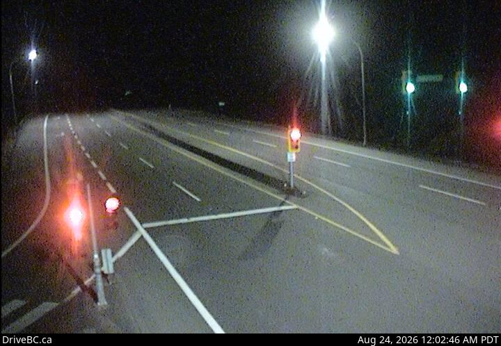 DriveBC webcam: Butterfield Road — North on Highway 1 (Malahat)
