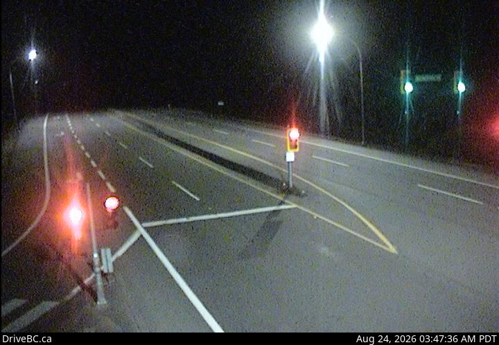 DriveBC webcam: Butterfield Road — North on Highway 1 (Malahat)
