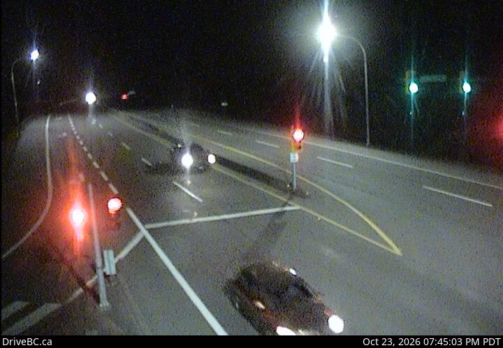 DriveBC webcam: Butterfield Road — North on Highway 1 (Malahat)