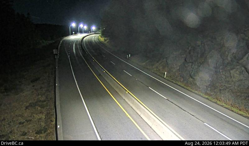 DriveBC webcam: Malahat Summit — South on Highway 1 (Malahat)
