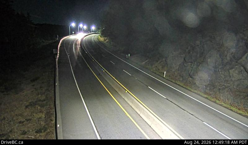 DriveBC webcam: Malahat Summit — South on Highway 1 (Malahat)