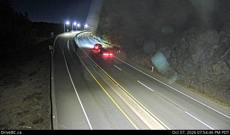 DriveBC webcam: Malahat Summit — South on Highway 1 (Malahat)