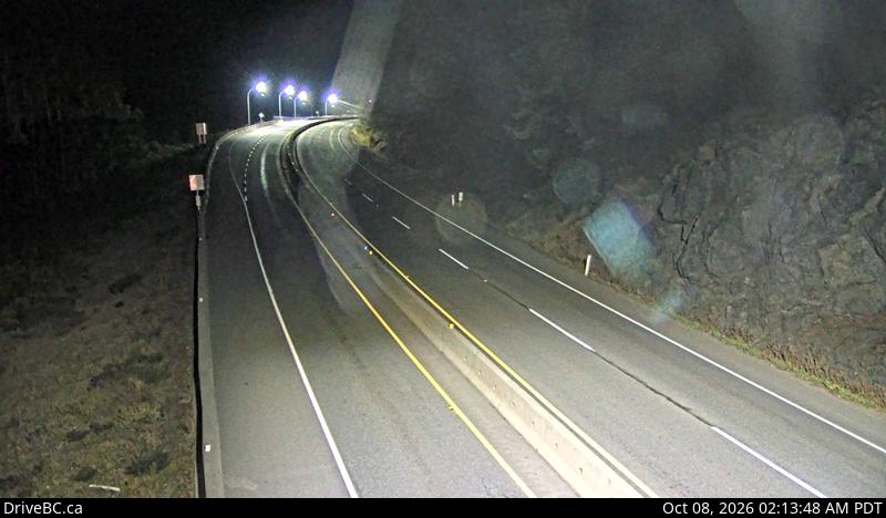 DriveBC webcam: Malahat Summit — South on Highway 1 (Malahat)