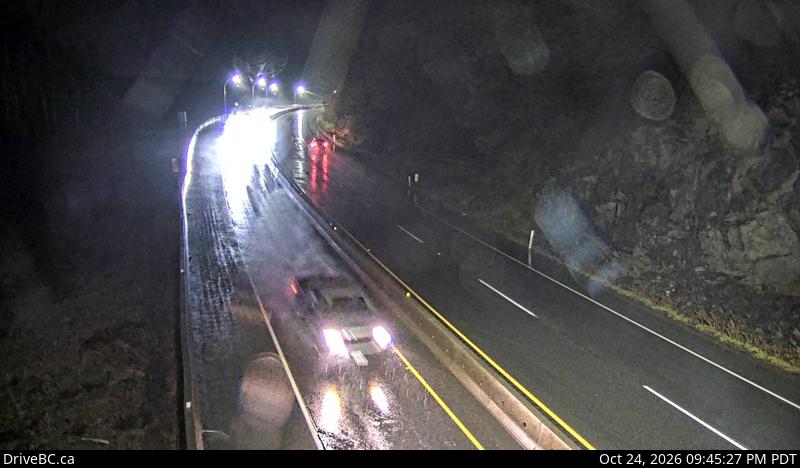 Live DriveBC webcam: Malahat Summit — South on Highway 1 (Malahat)