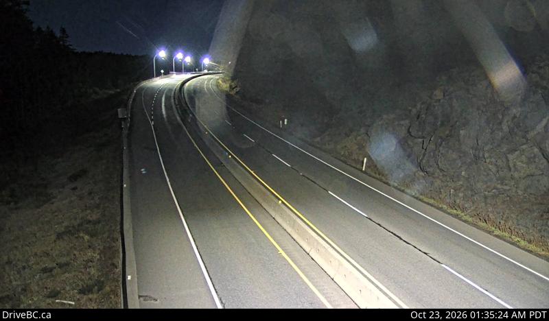 DriveBC webcam: Malahat Summit — South on Highway 1 (Malahat)