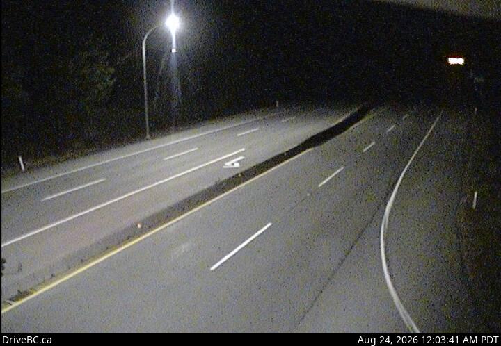 DriveBC webcam: Butterfield Road — South on Highway 1 (Malahat)