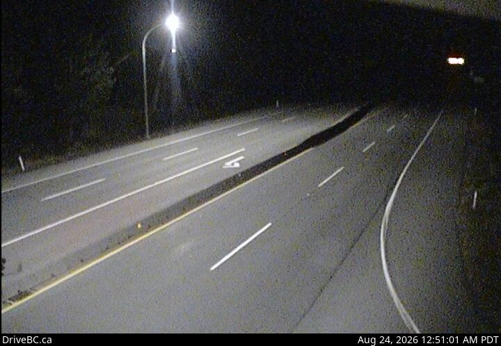 DriveBC webcam: Butterfield Road — South on Highway 1 (Malahat)