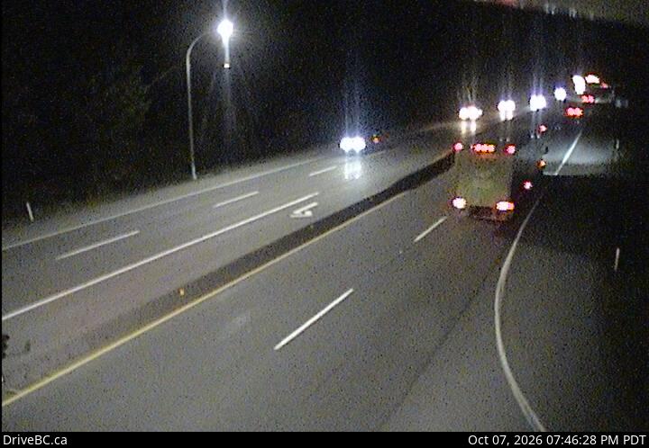 DriveBC webcam: Butterfield Road — South on Highway 1 (Malahat)