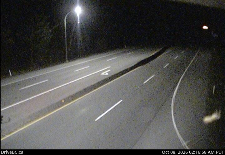 DriveBC webcam: Butterfield Road — South on Highway 1 (Malahat)