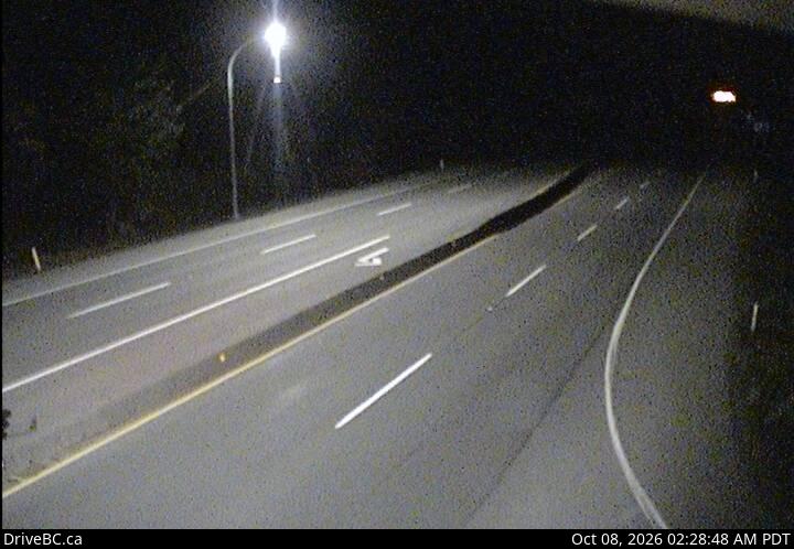 DriveBC webcam: Butterfield Road — South on Highway 1 (Malahat)