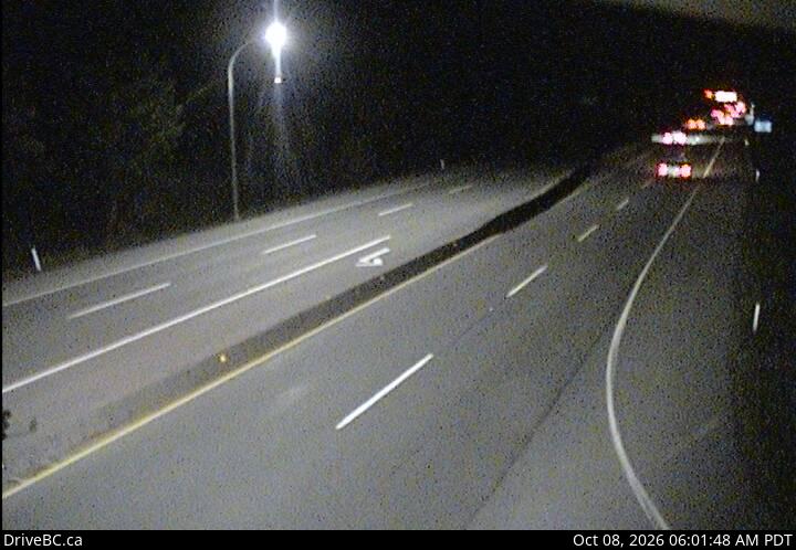 DriveBC webcam: Butterfield Road — South on Highway 1 (Malahat)