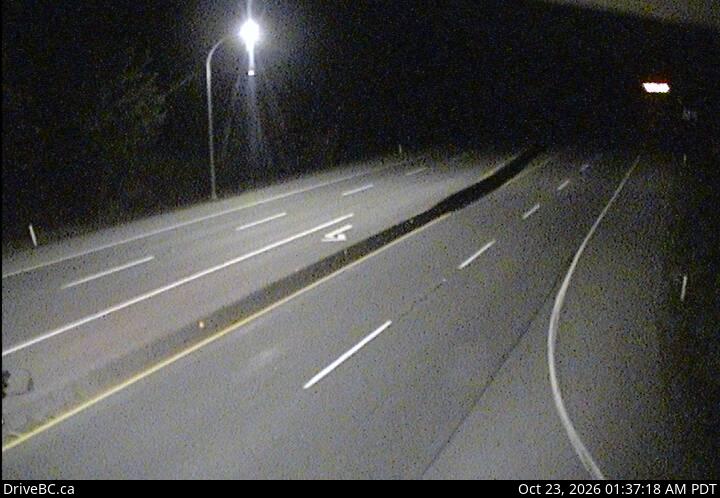 DriveBC webcam: Butterfield Road — South on Highway 1 (Malahat)