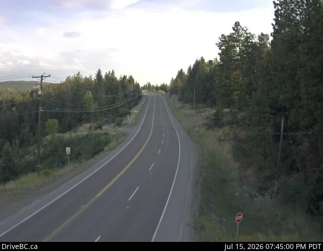 DriveBC webcam: Princeton on Highway 3 (Hope-Princeton)