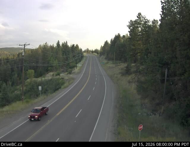 DriveBC webcam: Princeton on Highway 3 (Hope-Princeton)