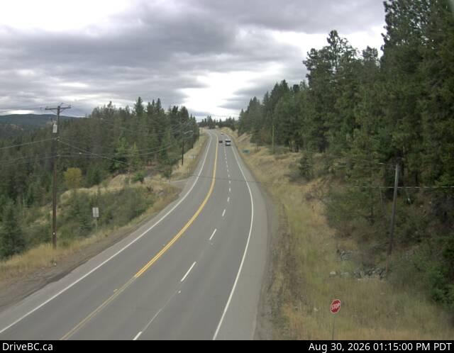 Live DriveBC webcam: Princeton on Highway 3 (Hope-Princeton)