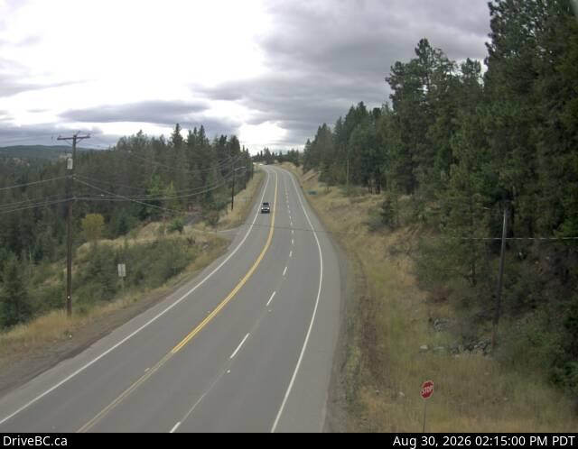 DriveBC webcam: Princeton on Highway 3 (Hope-Princeton)