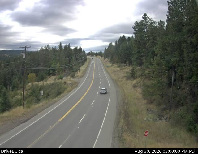 DriveBC webcam: Princeton on Highway 3 (Hope-Princeton)