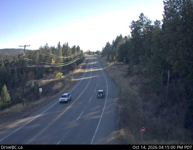 DriveBC webcam: Princeton on Highway 3 (Hope-Princeton)