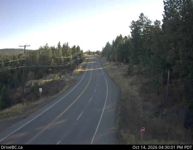 DriveBC webcam: Princeton on Highway 3 (Hope-Princeton)