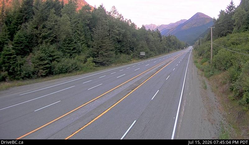 DriveBC webcam: Hope Slide on Highway 3 (Hope-Princeton)