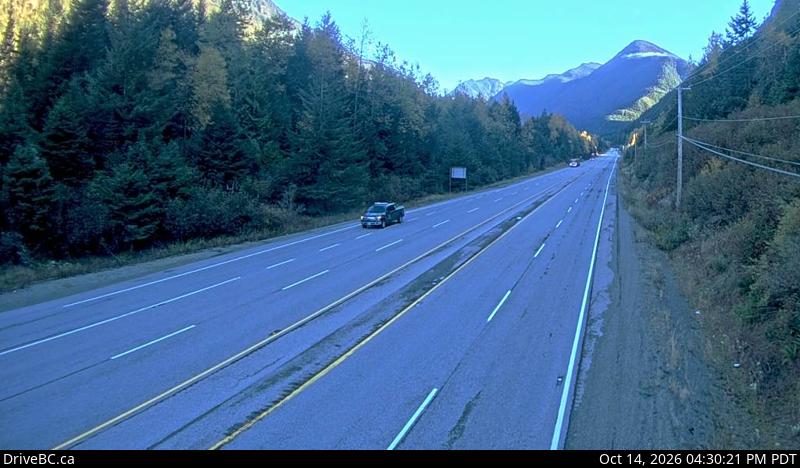 DriveBC webcam: Hope Slide on Highway 3 (Hope-Princeton)