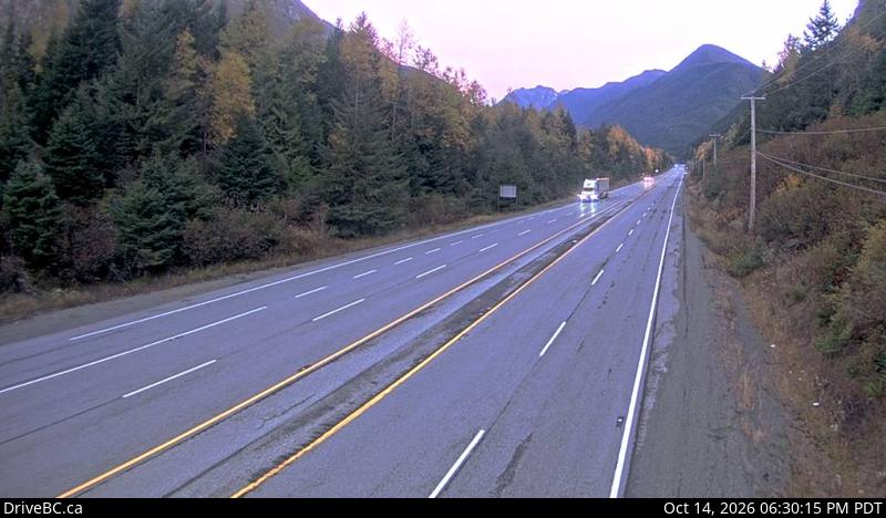 DriveBC webcam: Hope Slide on Highway 3 (Hope-Princeton)