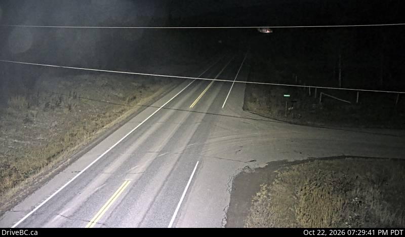 DriveBC camera: Highway 16 about 14 km northwest of Houston at Anderson Road, looking northwest.