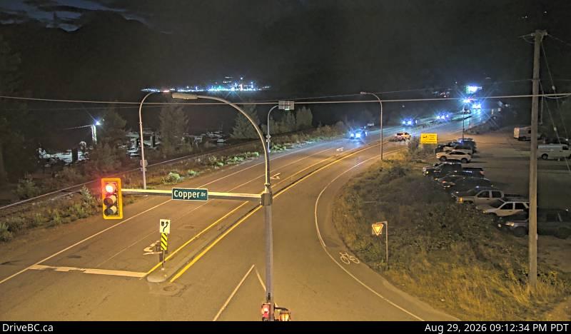 DriveBC webcam: Britannia Beach — North on Highway 99 (Sea to Sky Highway)