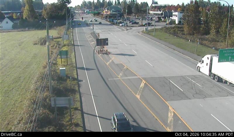 DriveBC live camera at Pacific Highway