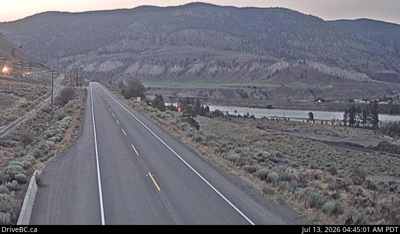 Spences Bridge — Hwy 1 at Spences Bridge, north of Lytton