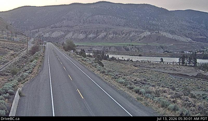 Spences Bridge — Hwy 1 at Spences Bridge, north of Lytton