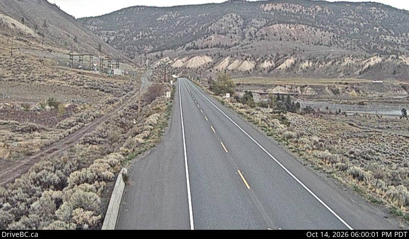 Spences Bridge — Hwy 1 at Spences Bridge, north of Lytton
