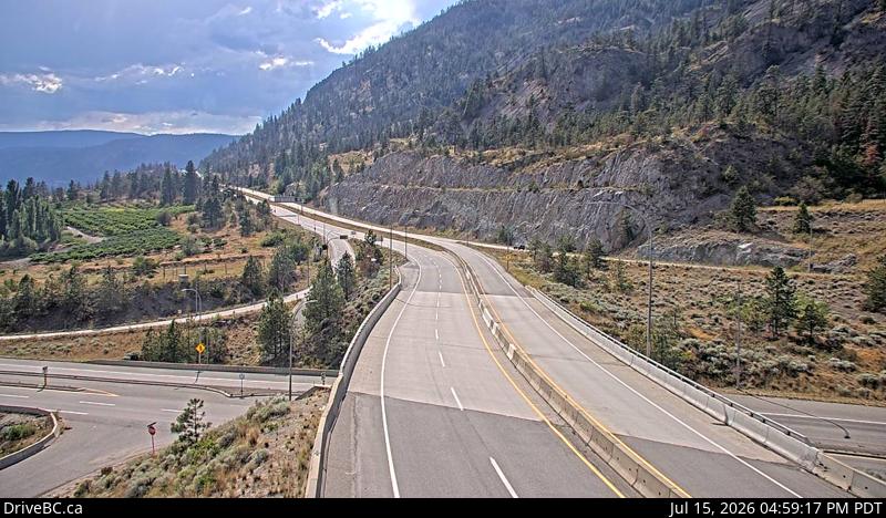 Live DriveBC webcam: Highway 97 at 97C — West on Highway 97C (Okanagan Connector)
